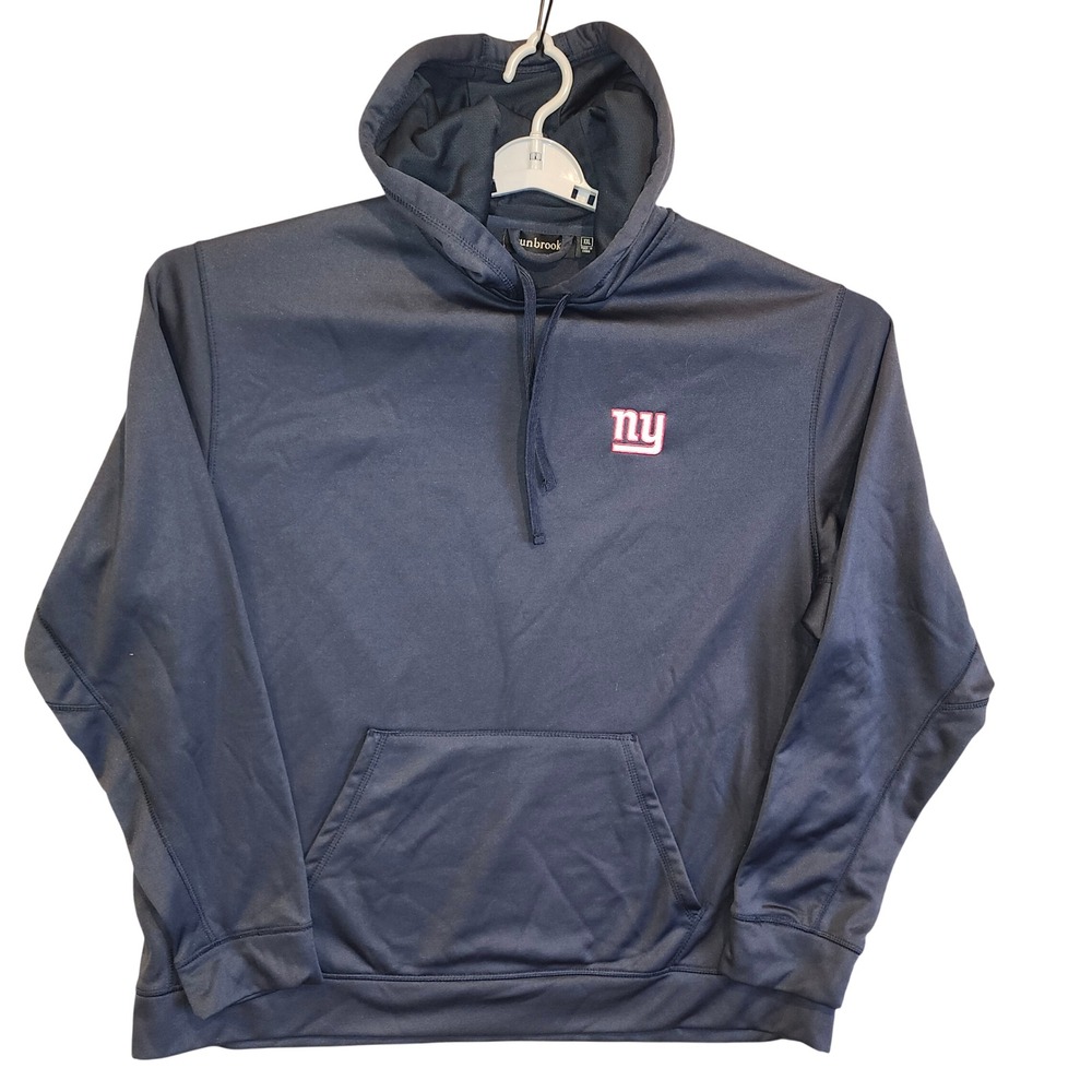New York Giants Dunbrooke Mens XXL Navy Blue Performance Fleece Hoode Sweatshirt